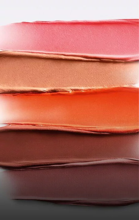 Armani Beauty Dolci Blush textures in pink, nude, coral and plum shades, with a delicate scent and soft feel.