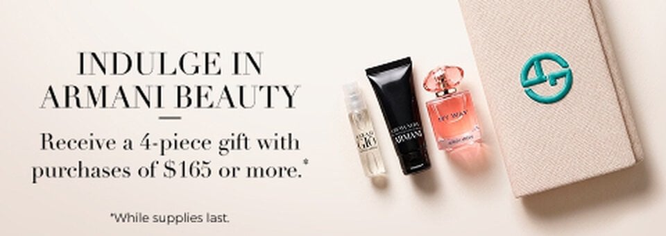 Receive a 4-piece gift with purchases of $165 or more.
