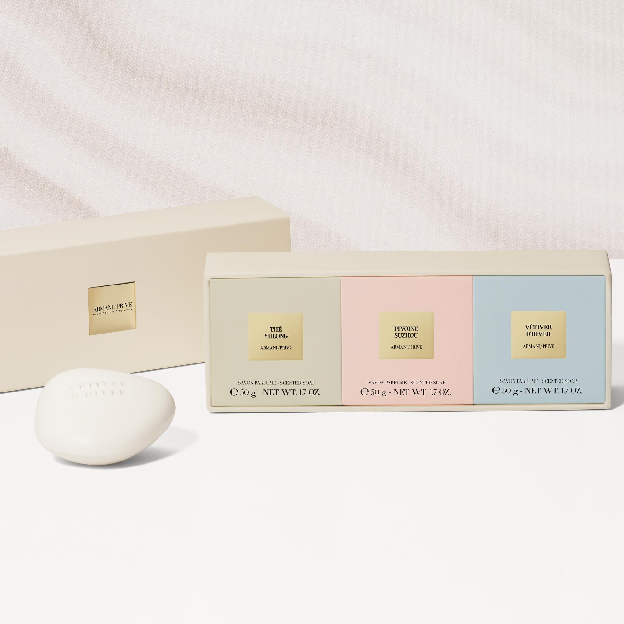 Armani Prive Les Eaux Handsoaps Discovery Trio Set Armani Beauty